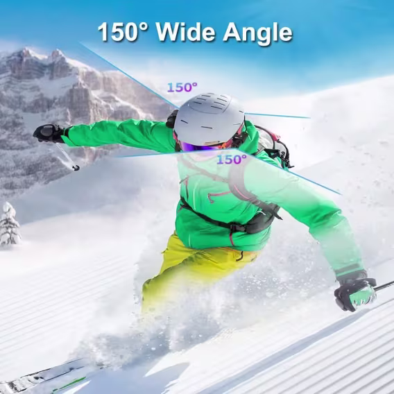 VSYSTO WiFi HD 1080P Motosiklet Kask Kamerası  (Çift Kamera)