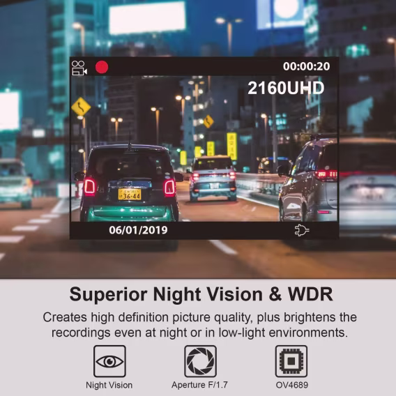 REXING V1  4K Ultra HD Araç İçi Kamera