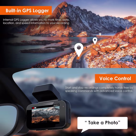 RexingUSA V55 Araç Kamerası  4K Modüler Yetenekler