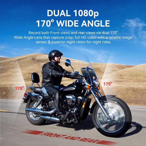 REXING MTC1 Motosiklet Kamerası  7.62 cm LCD Ekran