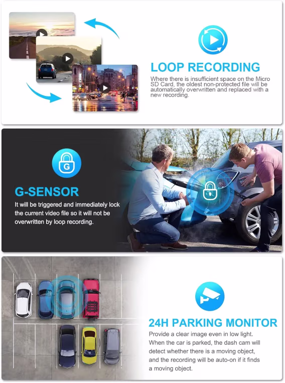 PRUVEEO 4 Kanal FHD 1080Px4 Araç Kamerası