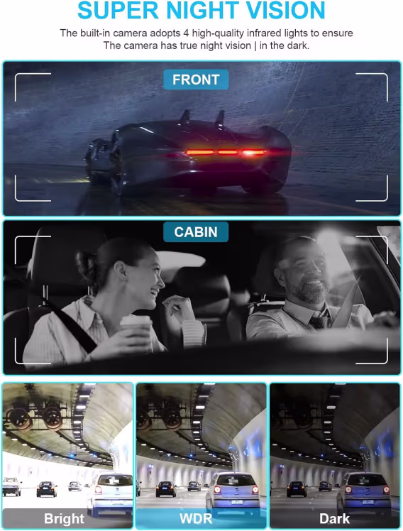 PRUVEEO 4 Kanal FHD 1080Px4 Araç Kamerası