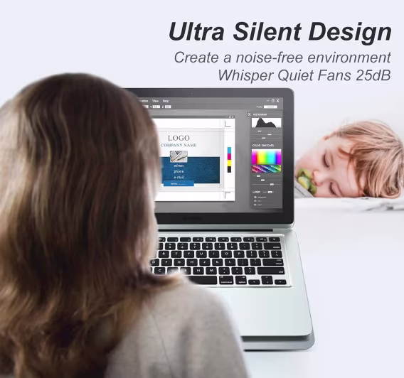 ICE COOREL Alüminyum Laptop Soğutucusu  2023 Yükseltmesi