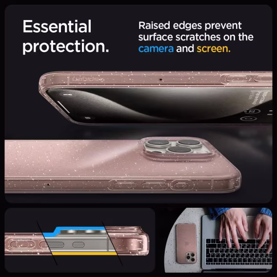 Spigen  iPhone 15 Pro Liquid Crystal Kılıf (2023)