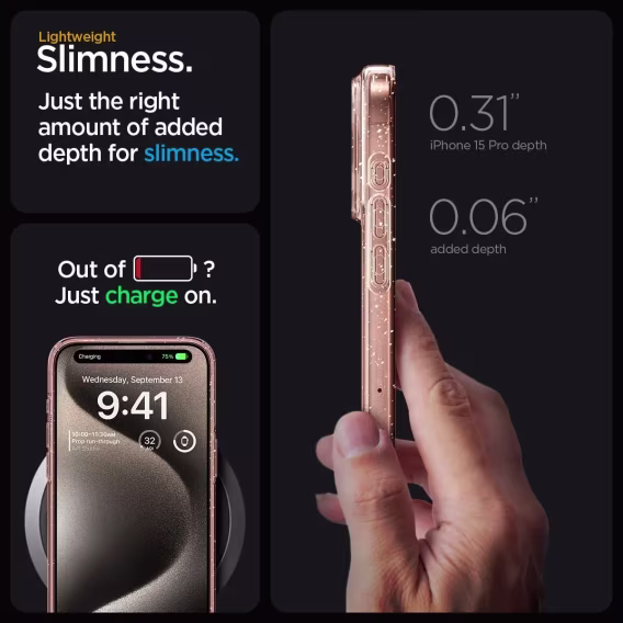 Spigen  iPhone 15 Pro Liquid Crystal Kılıf (2023)
