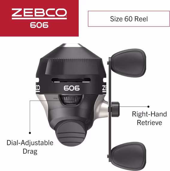Zebco 606 Spincast Balıkçılık Makarası  Boyut 60