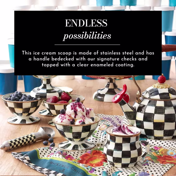 MACKENZIECHILDS Courtly Check Supper Club Dondurma Kaşığı