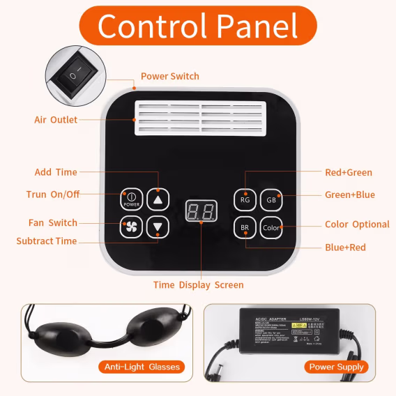 Genel LED 7 Renkli Yüz Lambası