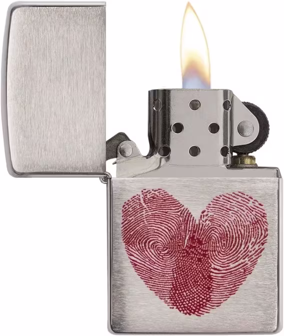 Zippo Love Cep Çakmakları (Fırçalanmış Krom)