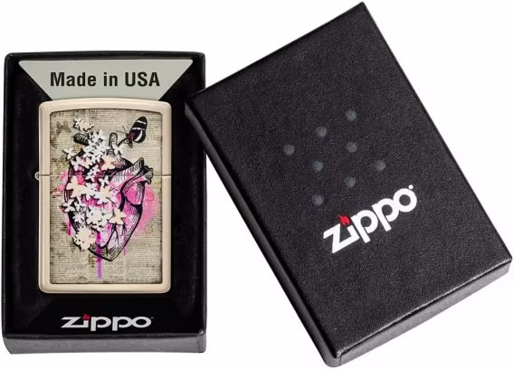 Zippo Love Cep Çakmakları (Düz Kum Edebi Anatomisi)
