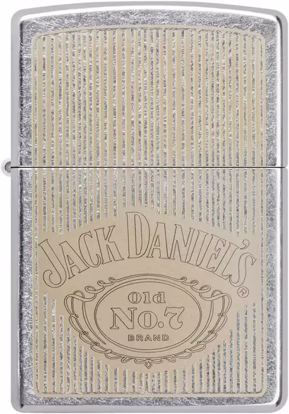 Zippo Jack Daniel'in Çakmakları (Sokak Kromu Kazınmış Logo)