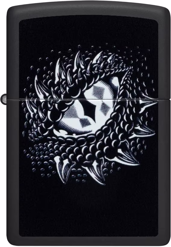 Zippo Amerikan Bayrağı Çakmak (Dragon Eye Siyah Mat)