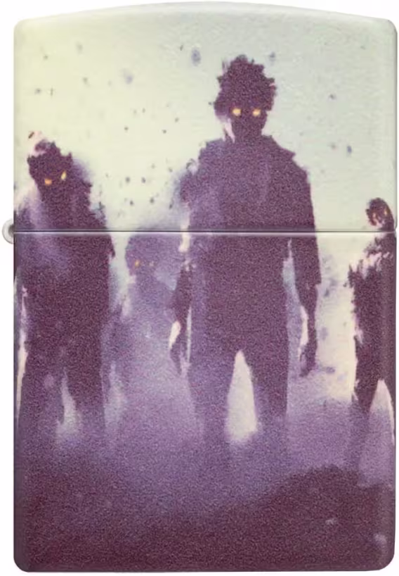 Zippo Çakmak  Parlak Mavi Amerikan Kafatası