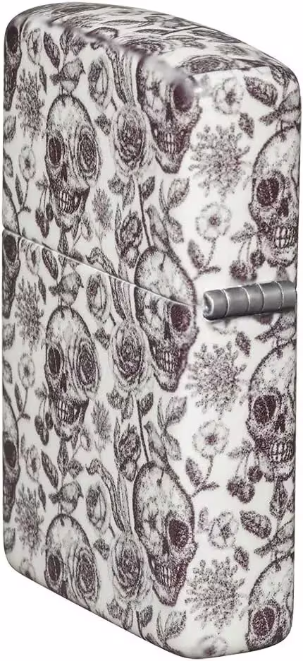 Zippo Çakmak  Parlak Mavi Amerikan Kafatası