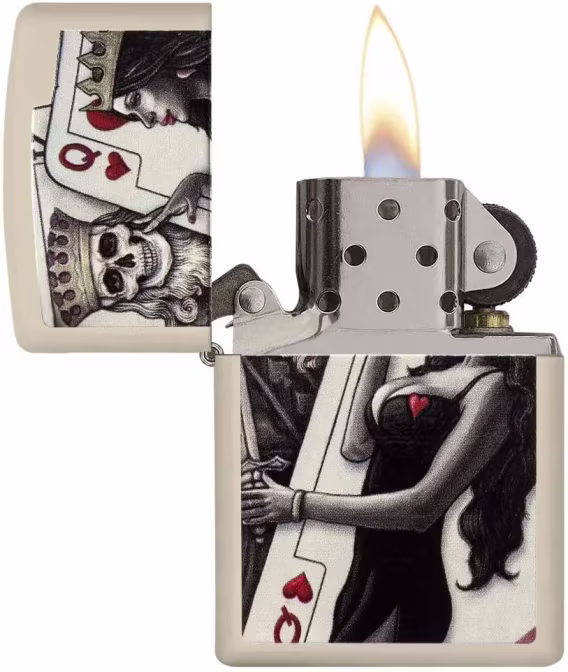 Zippo Kafatası Çakmak  Cıva Cam Kafatası Mat