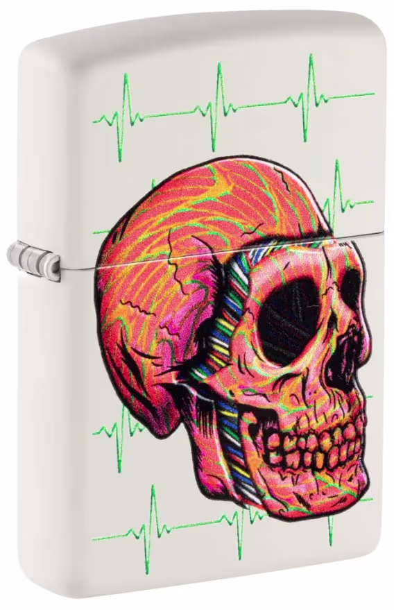 Zippo Kafatası Çakmak  Cıva Cam Kafatası Mat