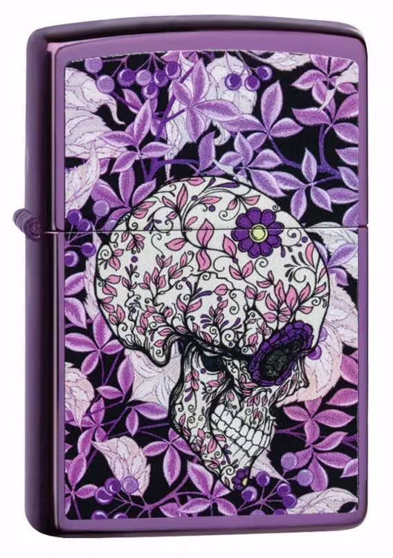 Zippo Çakmak  Siyah Mat Kafatası Joker