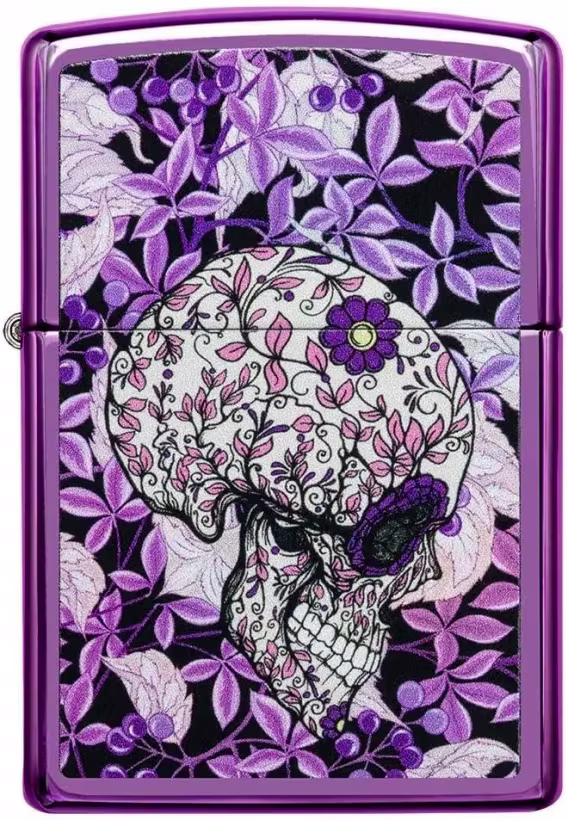 Zippo Çakmak  Siyah Mat Kafatası Joker