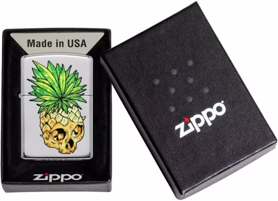 Zippo Çakmak  Siyah Mat Kafatası Joker