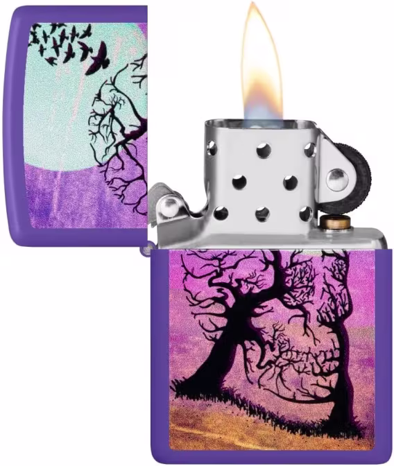 Zippo Çakmak  Siyah Mat Kafatası Joker