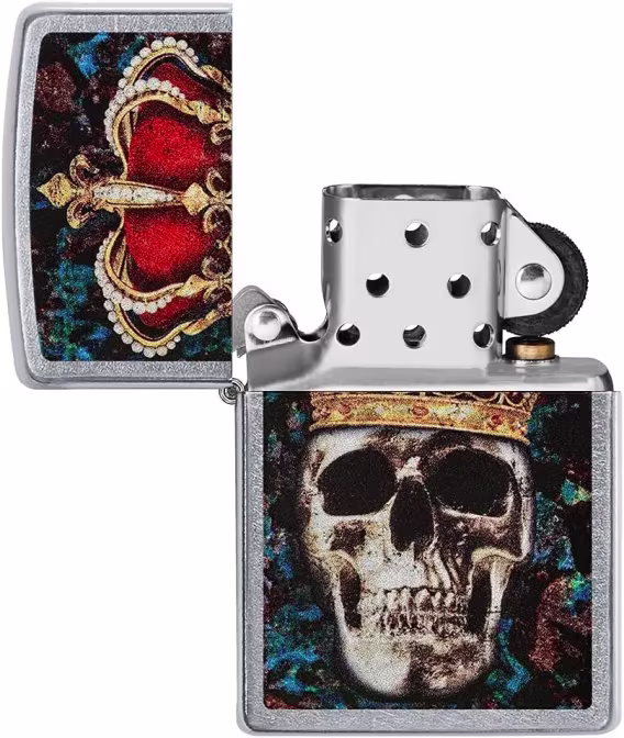 Zippo Çakmak  Armor Parlak Mavi Multicut Kafatası