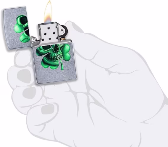 Zippo Çakmak  Armor Parlak Mavi Multicut Kafatası