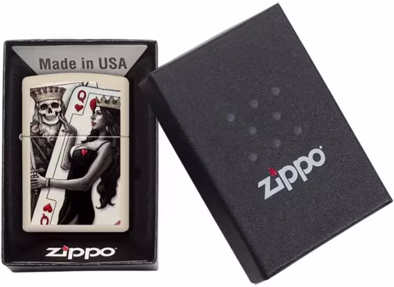 Zippo Çakmak  Parlak Siyah Kukla Telleri
