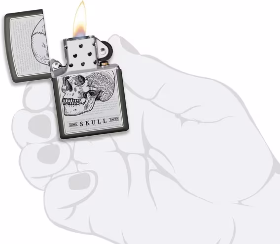 Zippo Çakmak  Parlak Siyah Kukla Telleri