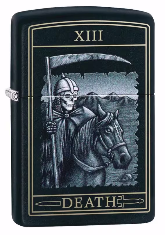 Zippo Çakmak  Şapkalı Çok Renkli Kafatası