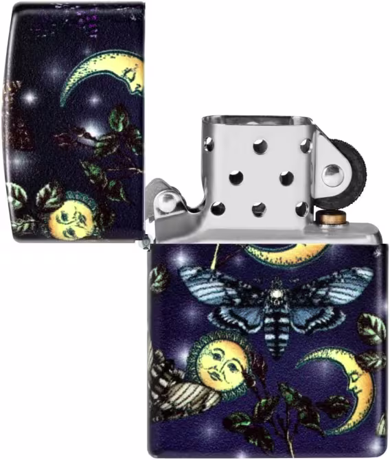 Zippo Çakmak  Mat Siyah ve Kırmızı Kafatası