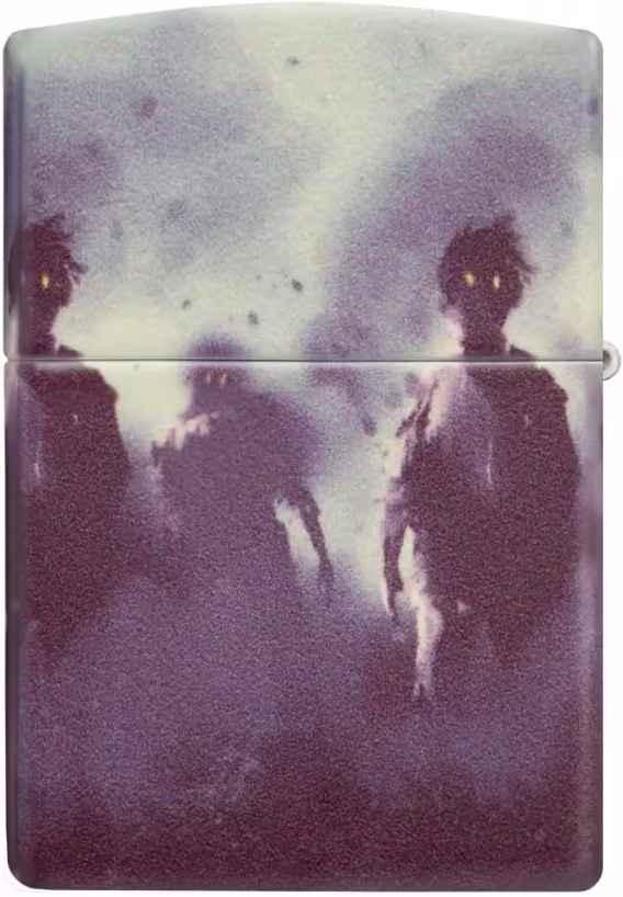 Zippo Çakmak  Mat Siyah ve Kırmızı Kafatası