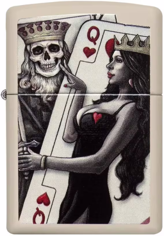 Zippo Çakmak  540 Mat Renkli Kafatası (Karanlıkta Parlıyor)