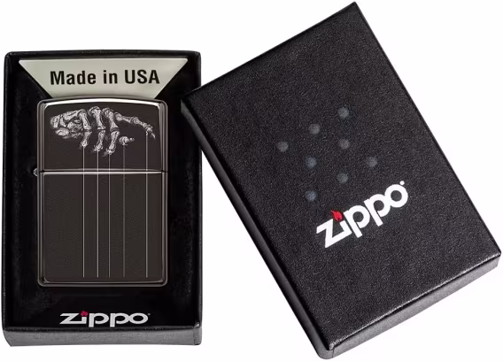Zippo Çakmak  540 Mat Renkli Kafatası (Karanlıkta Parlıyor)