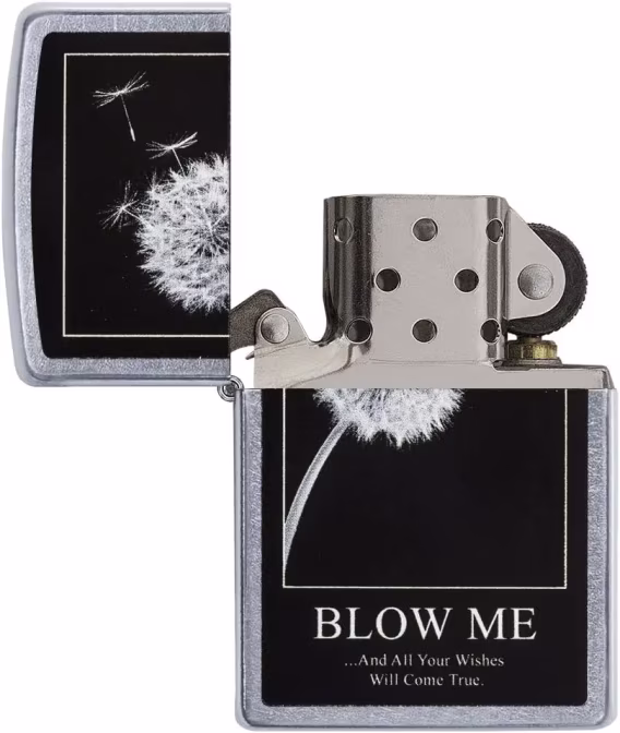 Zippo Çiçek Çakmaklar  Sokak Kromu Karahindiba