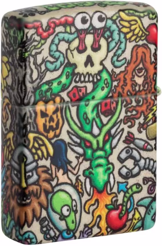 Zippo Sanatsal Çakmaklar  540 Renk Crazy Collage