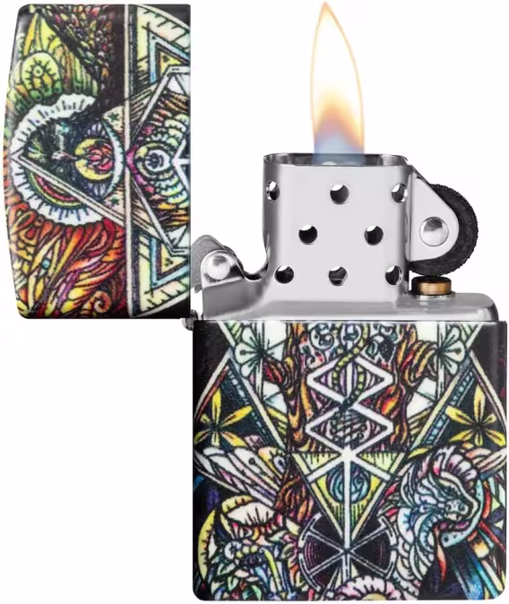 Zippo Sanatsal Çakmak  540 Renk GITD Soyut