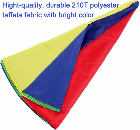 Açık Hava Parti Oyunları için AMYESE 10ft/ 16.4ft Gökkuşağı Paraşütü