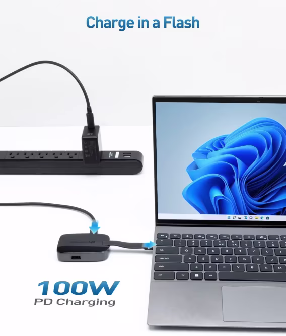 Cable Matters 4'ü 1 arada USB C 4K/60Hz iPhone 15 Şarj Noktası