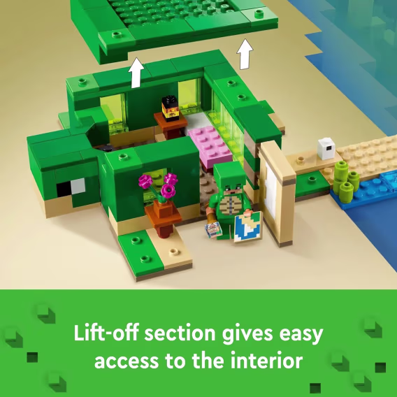 LEGO Minecraft Kaplumbağa Sahil Evi İnşaat Oyuncağı