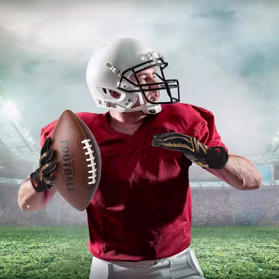 SPOMAT Genç Alıcı Futbol Eldiveni (Silikon Tutuş)