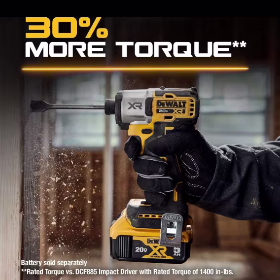 DEWALT 20V MAX XR Fırçasız Darbeli Sürücü (DCF845B)