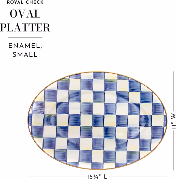 MackenzieChilds Emaye Oval Tabak
