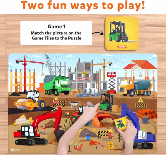 Skillmatics Zemin Yapboz ve Oyun  Parça ve Oyun Alanı