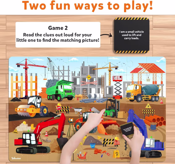 Skillmatics Zemin Yapboz ve Oyun  Parça ve Oyun Alanı