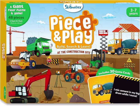 Skillmatics Zemin Yapboz ve Oyun  Parça ve Oyun Alanı