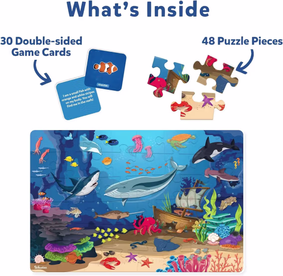 Skillmatics Zemin Yapboz ve Oyun  Parça ve Oyun Alanı