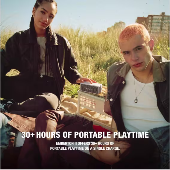 Marshall Emberton Bluetooth Taşınabilir Hoparlör  Siyah