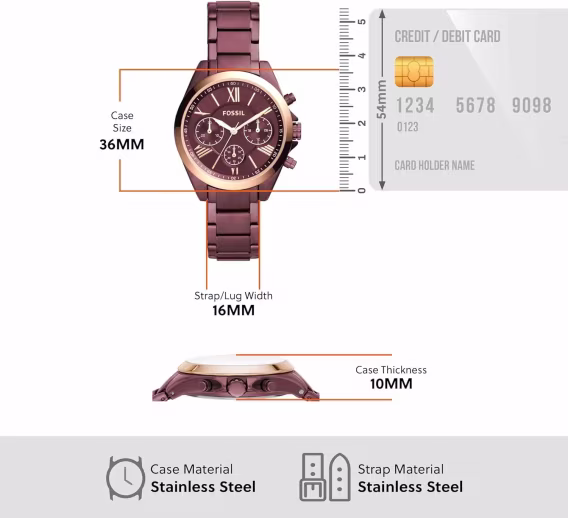 Fossil Kadın Modern Courier Paslanmaz Çelik Saat