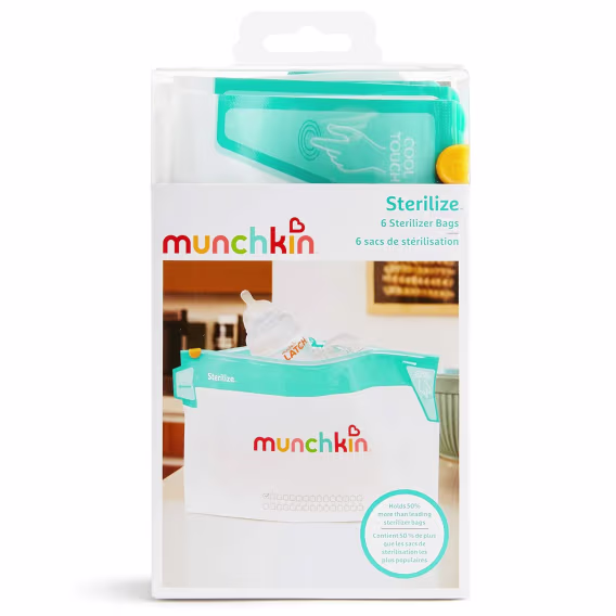 Munchkin® Sterilize™ Mikrodalga Şişe Buhar Sterilizatörü Torbaları