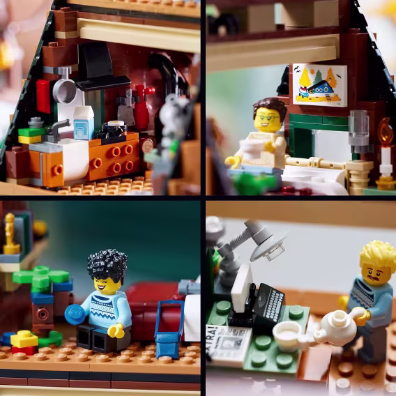 LEGO Ideas AFrame Kabin Koleksiyonluk Sergi Seti 21338